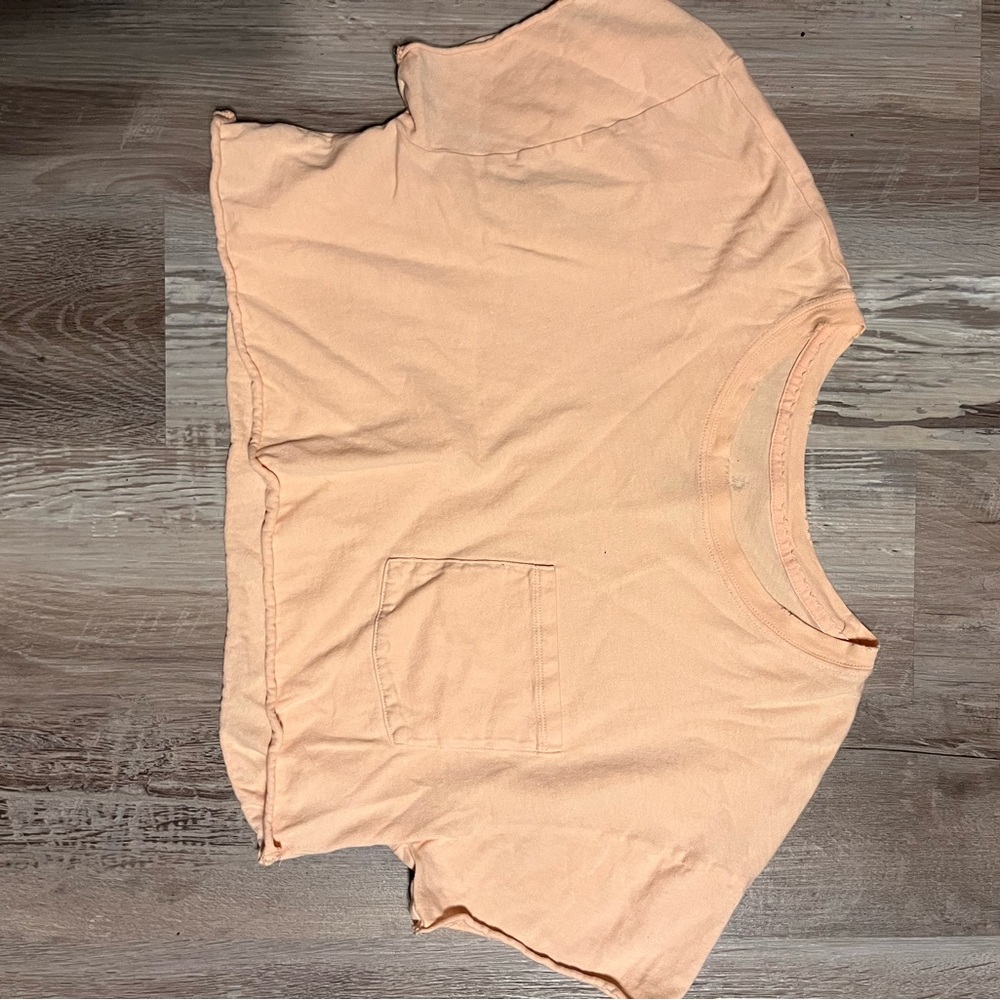 aerie Peach Short Sleeve Pocket Tee